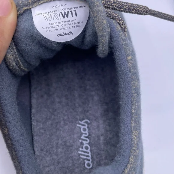 ALLBIRDS merino wool gray classic runner sneakers women Size 11 - Picture 8 of 11